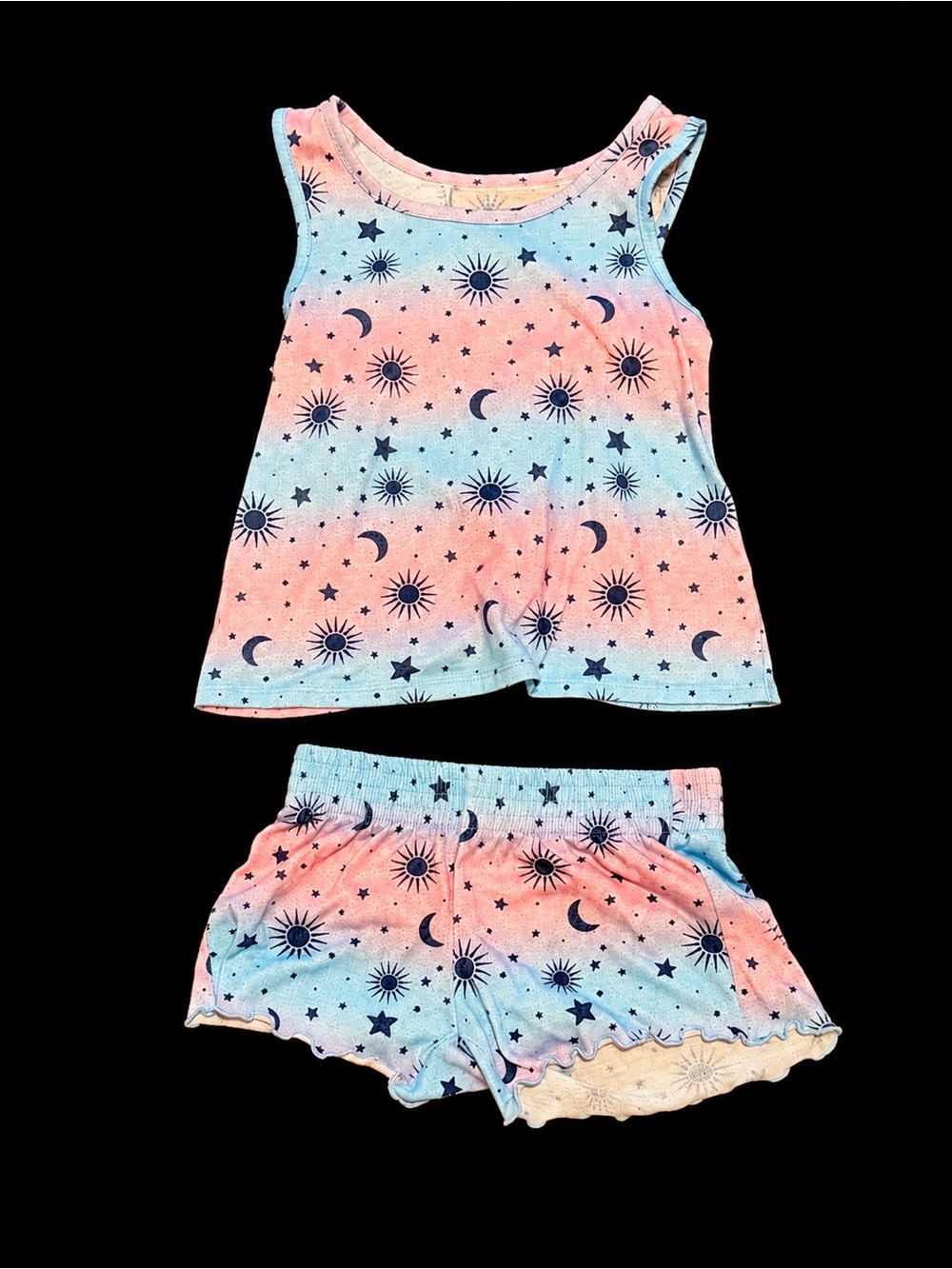 SO Girls XS (6/6X) Celestial Tie-Dye Pajama Set